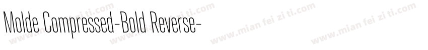 Molde Compressed-Bold Reverse字体转换